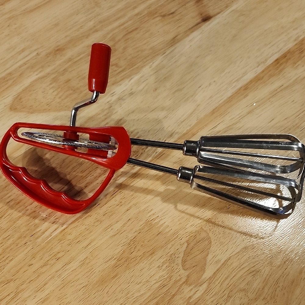 Vintage Red Hand Mixer